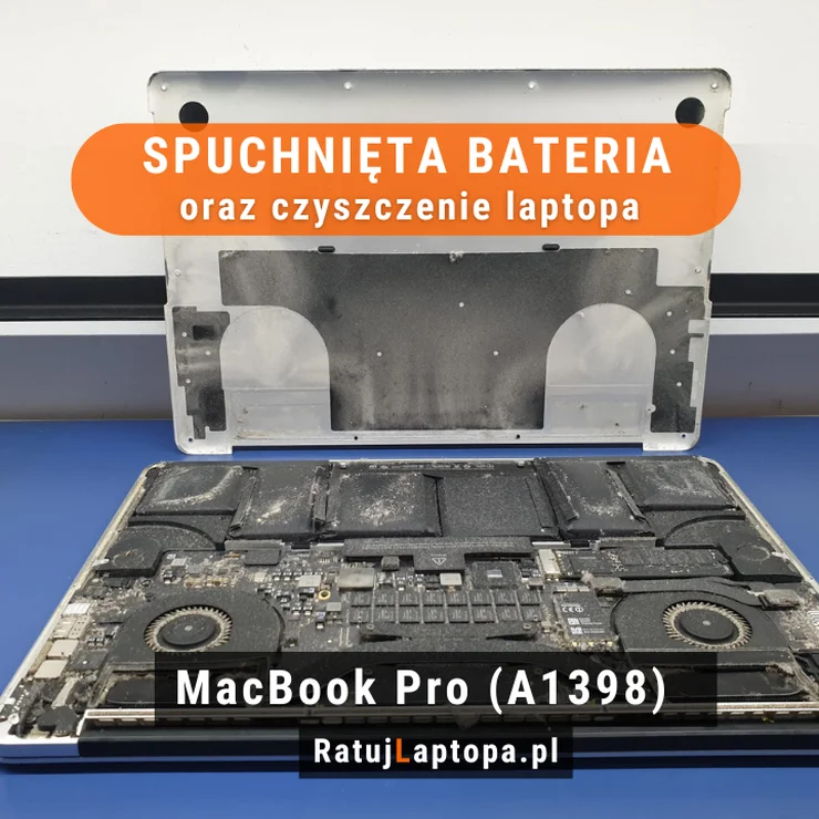 Spuchnięta bateria w MacBooku Pro A1398: Przyczyny, skutki i sposoby naprawy